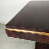 Rosewood art deco cradle table