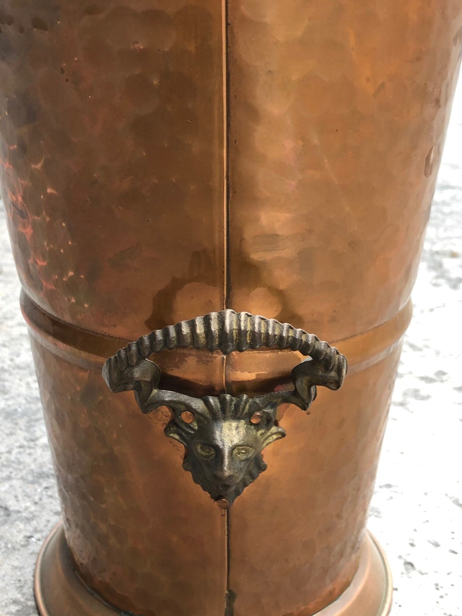 Copper umbrella holder
