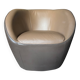 Fauteuil cabriolet "édito" en cuir - sacha lakic pour roche bobois
