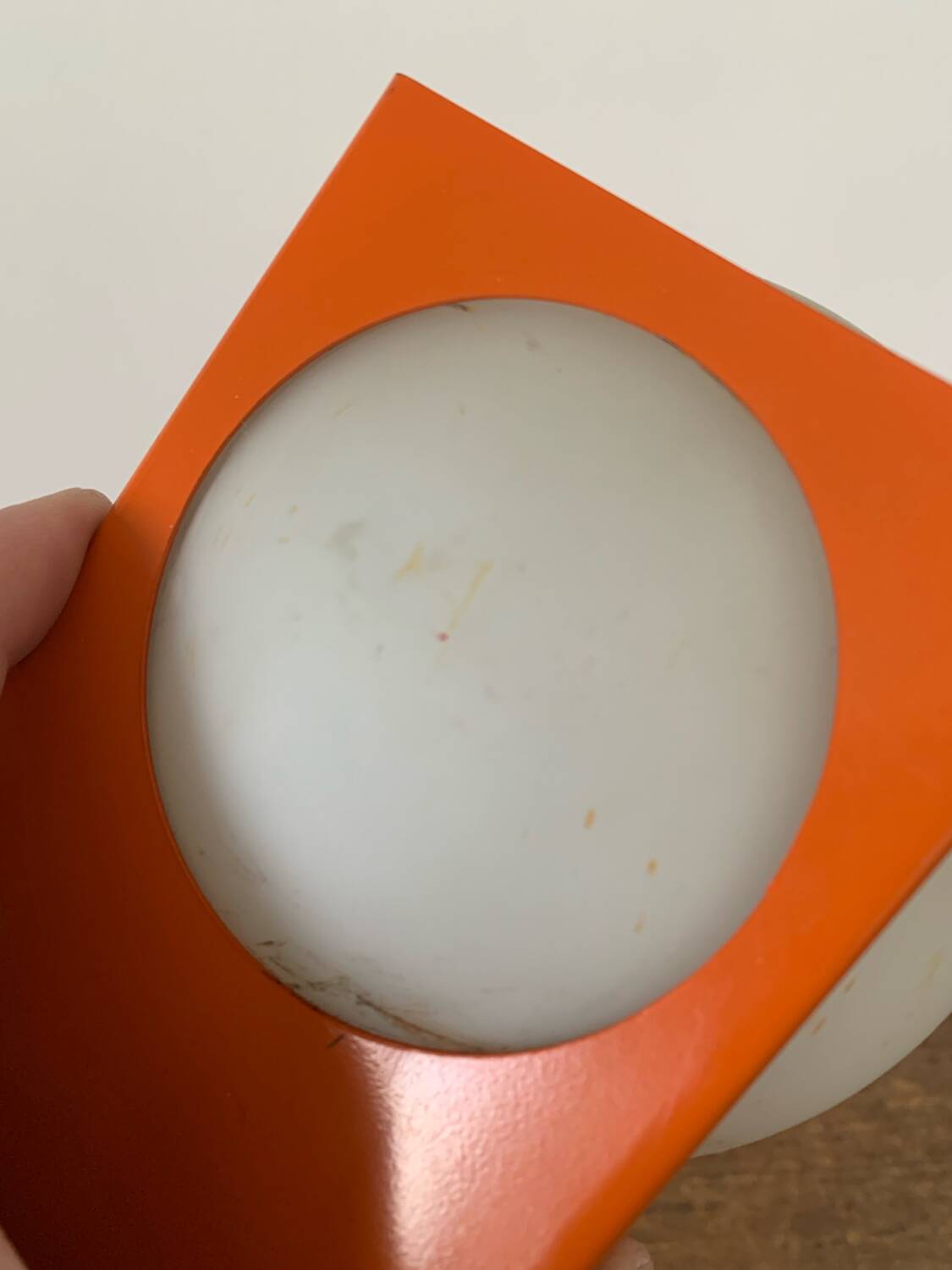 Orange Lamp Vintage Design Circa 1970 Space Age