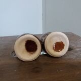 Flamed ceramic egg cups