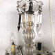 Chandelier with pendeloques tassels and glass pads