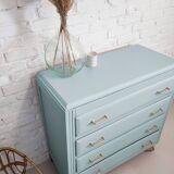 Blue vintage chest of drawers