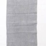 Light Gray Handmade Vintage Kilim Runner Rug, 62x192 Cm
