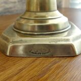 J. Barlow Old Brass Candlestick - 19th