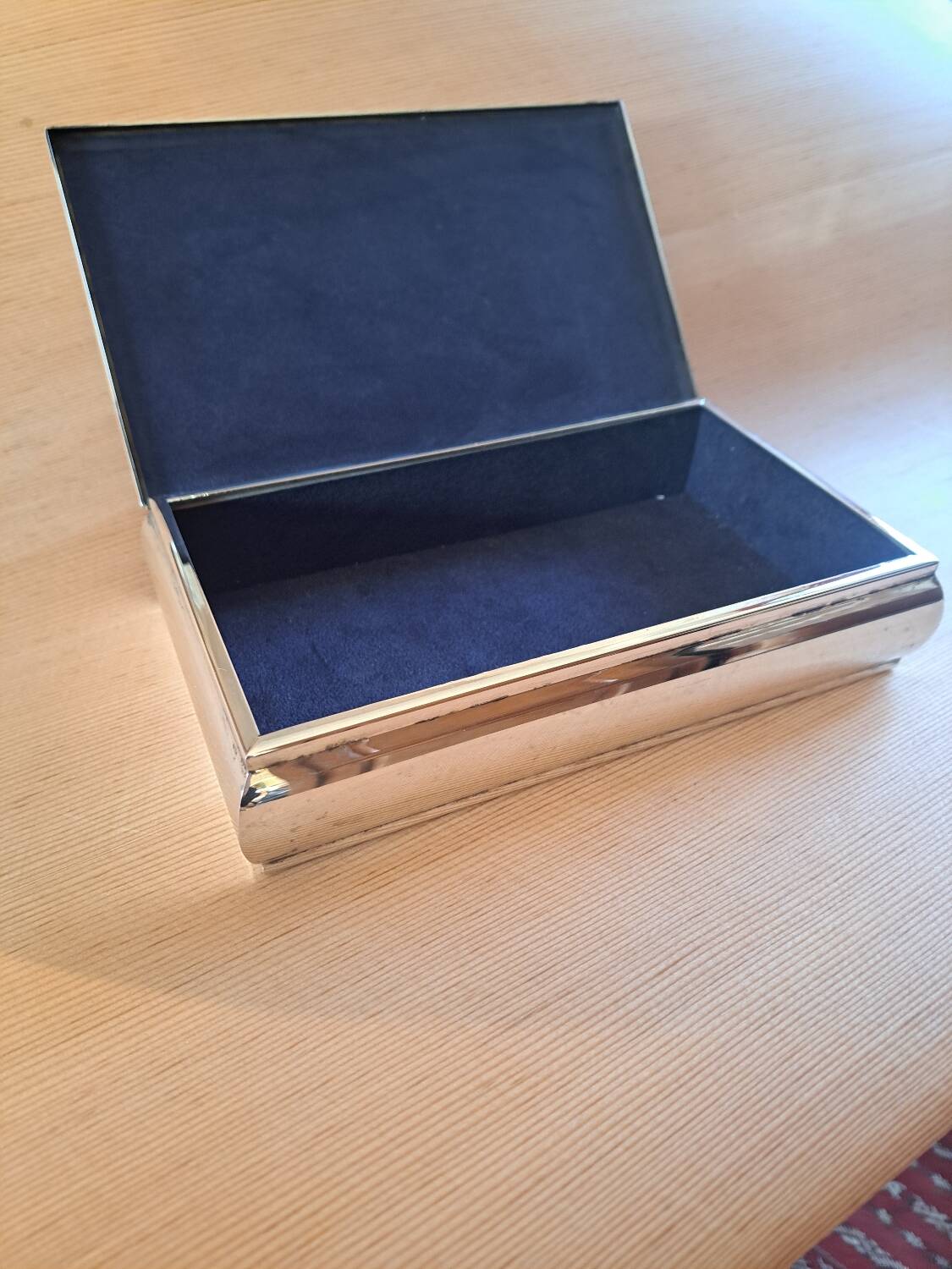 Christian Dior silver metal box