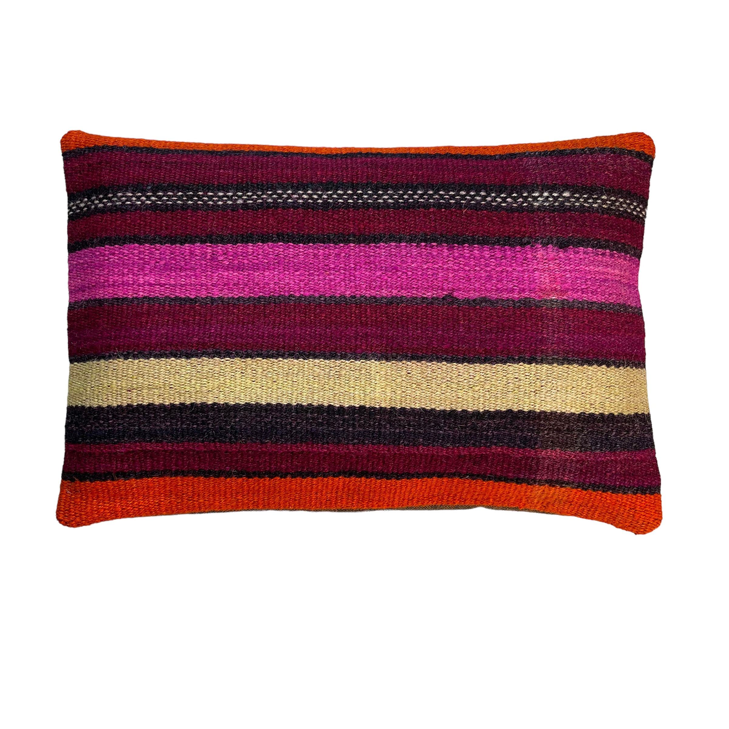 Vintage turkish kilim cushion cover, 30 x 50 cm