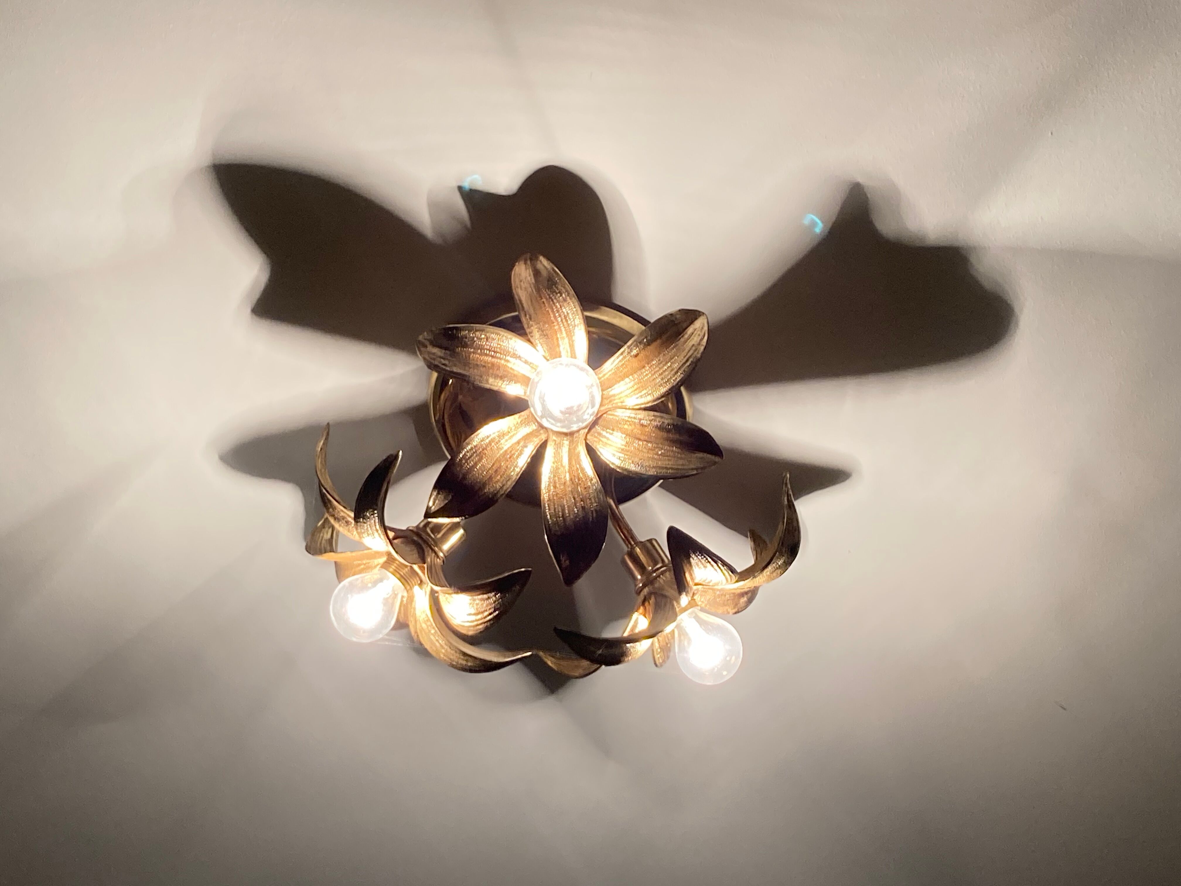 ( Pair possible ) Rare Willy Daro for Massive Belgium ceiling light