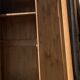 Renovated antique wardrobe in raw solid wood: wardrobe