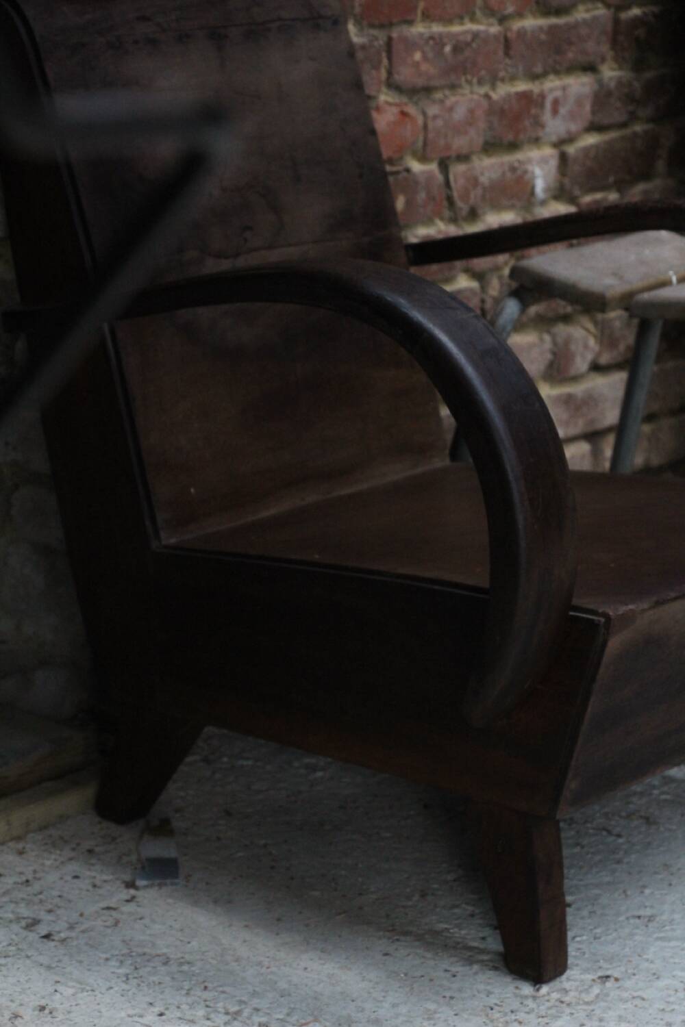 Art Deco design armchair all wood 1930