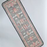 Södahl 1960s jute table runner, Nativity scene