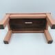 Rectangular wooden step painted pink