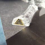 Set of 12 lead crystal knife rests