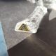 Set of 12 lead crystal knife rests