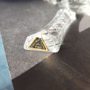 Set of 12 lead crystal knife rests