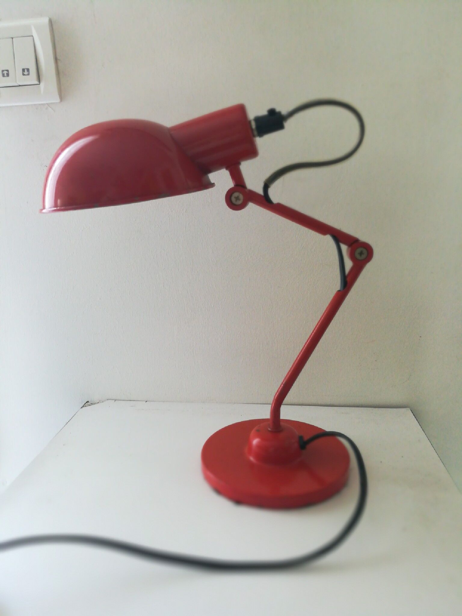 60s metal desk lamp