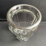 Vase in cut crystal and silver hallmark head of minerva 1st title