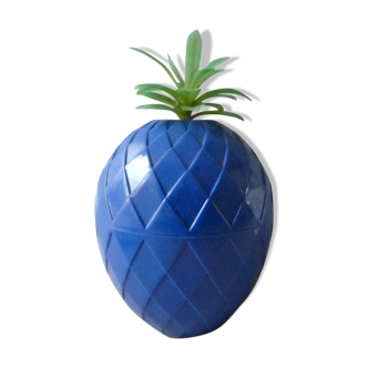 Seau à glace ananas bleu des années 70