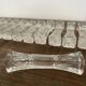 12 vintage knife holders in cut crystal, "candy", "butterfly" shape