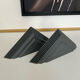 Pair of vintage geometric wall lamps, France 1980