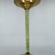 Small Art Deco Brass & Colored Glass Pendant Ligt, Germany 1930's, Restored