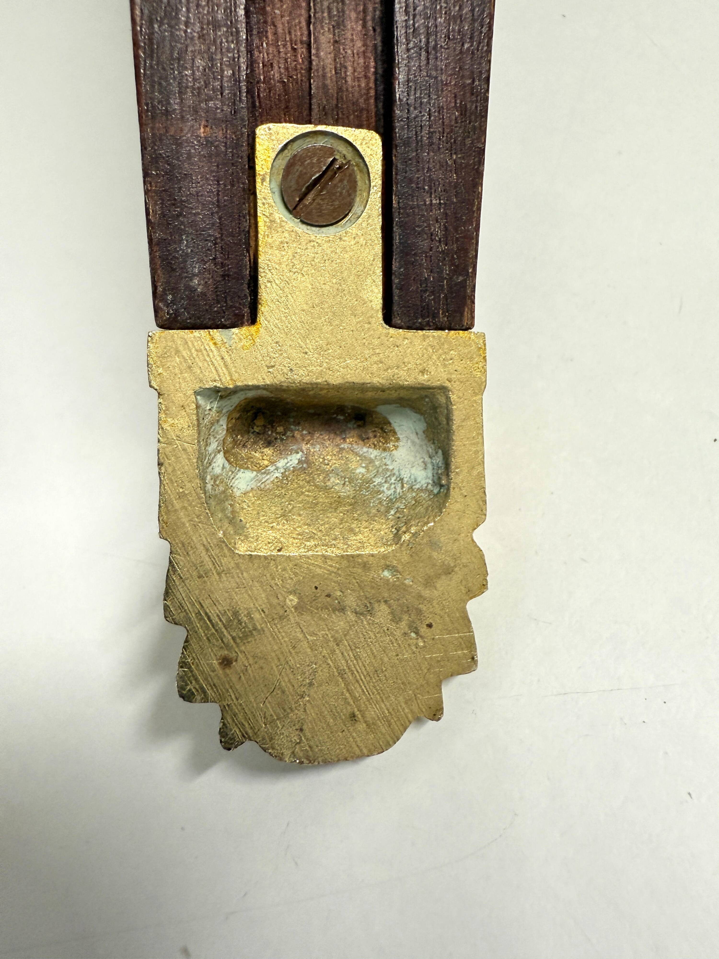 Antique Pair of 3-Light Wall Lights - Gilt Bronze and Mahogany - Neoclassical - 40's