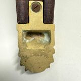 Ancien Paire Appliques 3 Feux - Bronze Doré et Acajou - Néoclassique - 40's