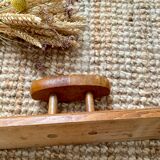Patère en bois vintage