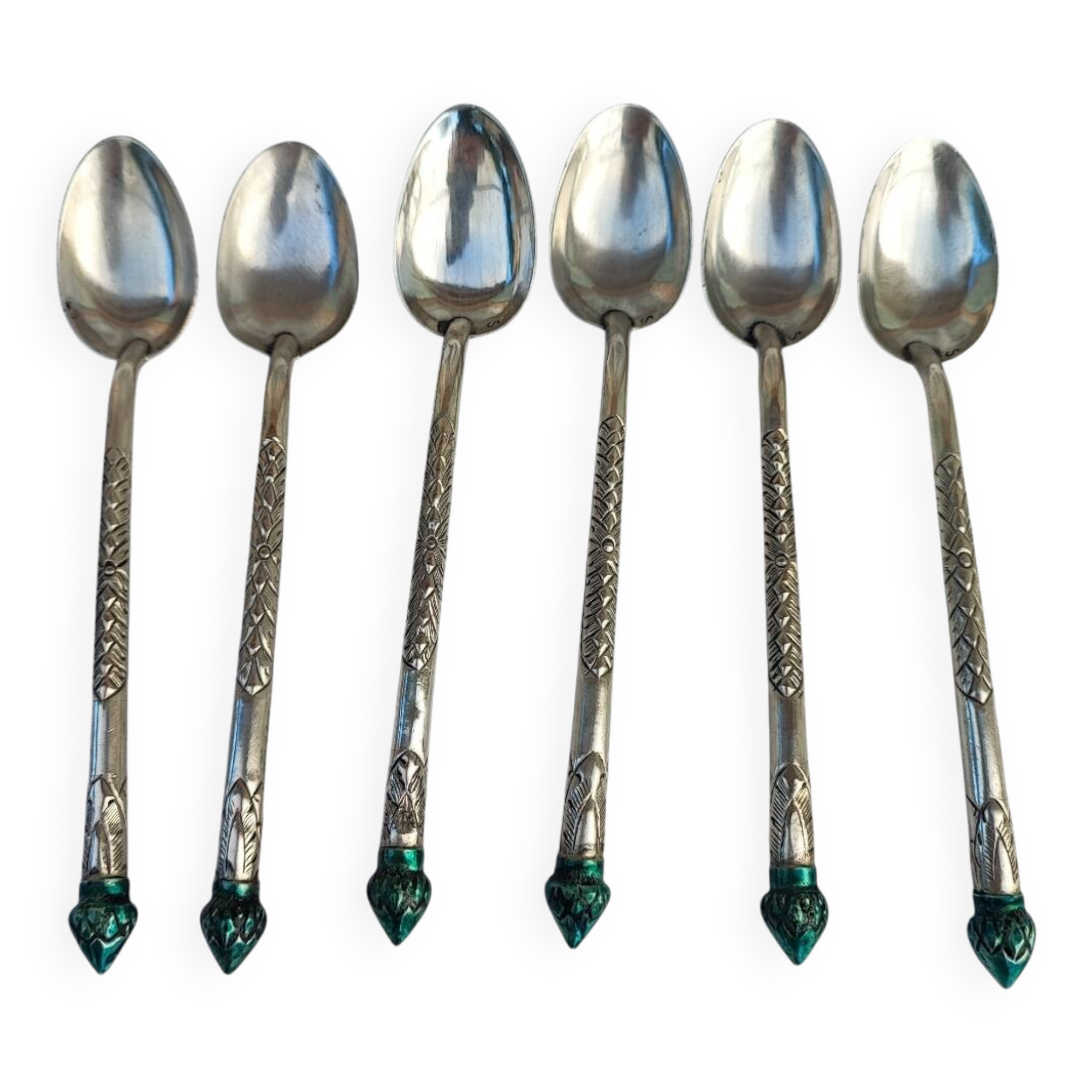 Indonesian silver teaspoons