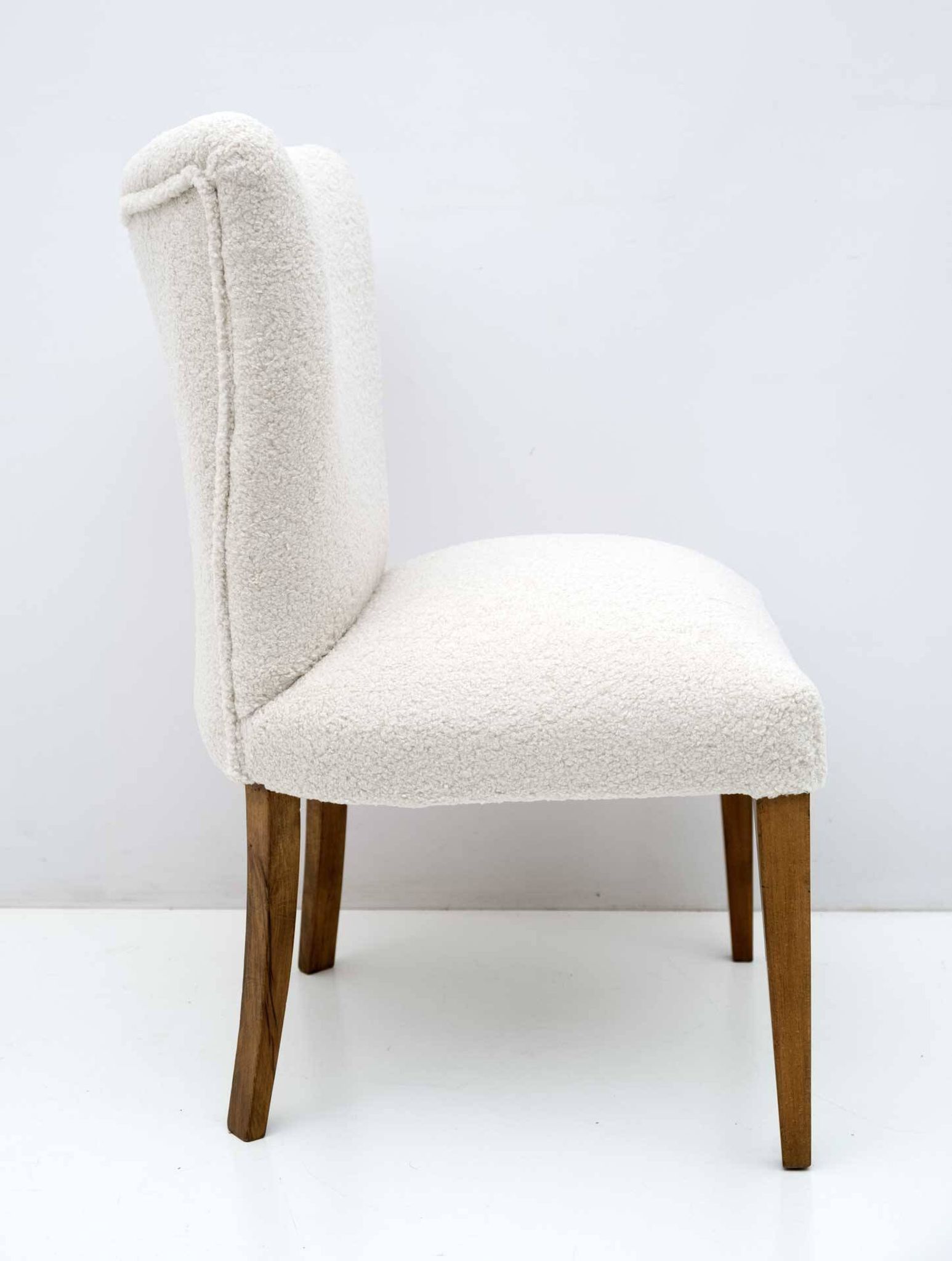 Mid-Century Modern Italian Bouclé Small Armchair, 1950s
