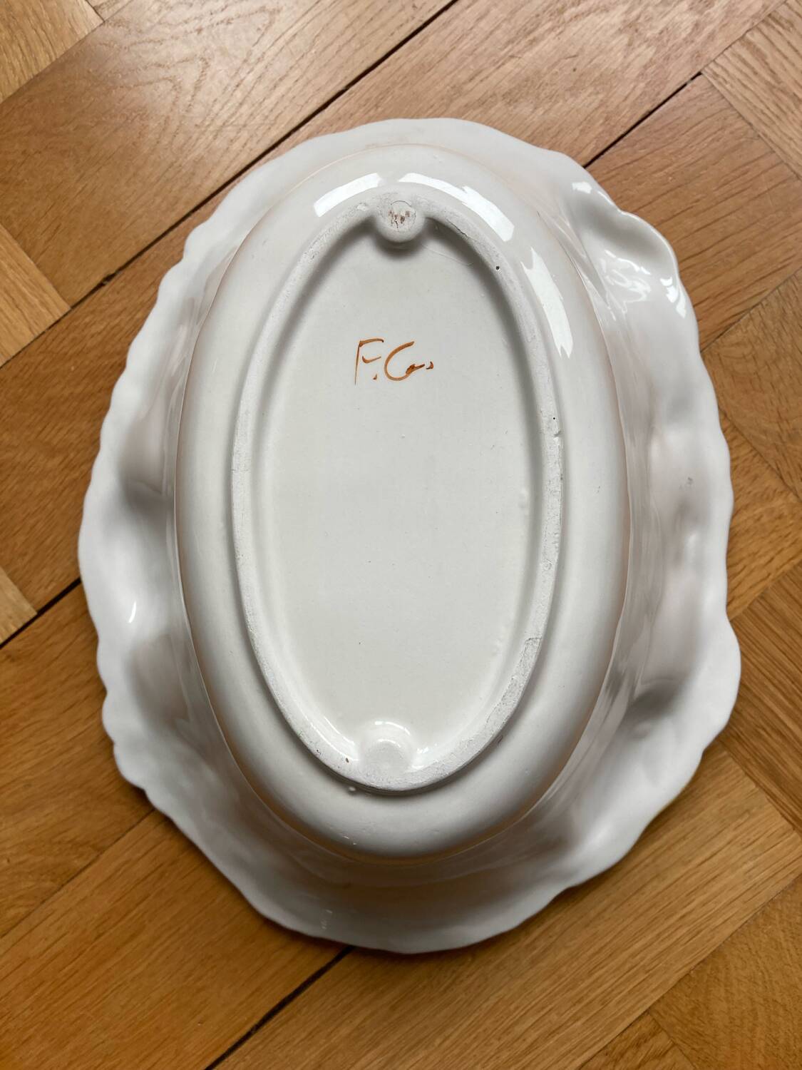 FG slip fruit bowl salad bowl