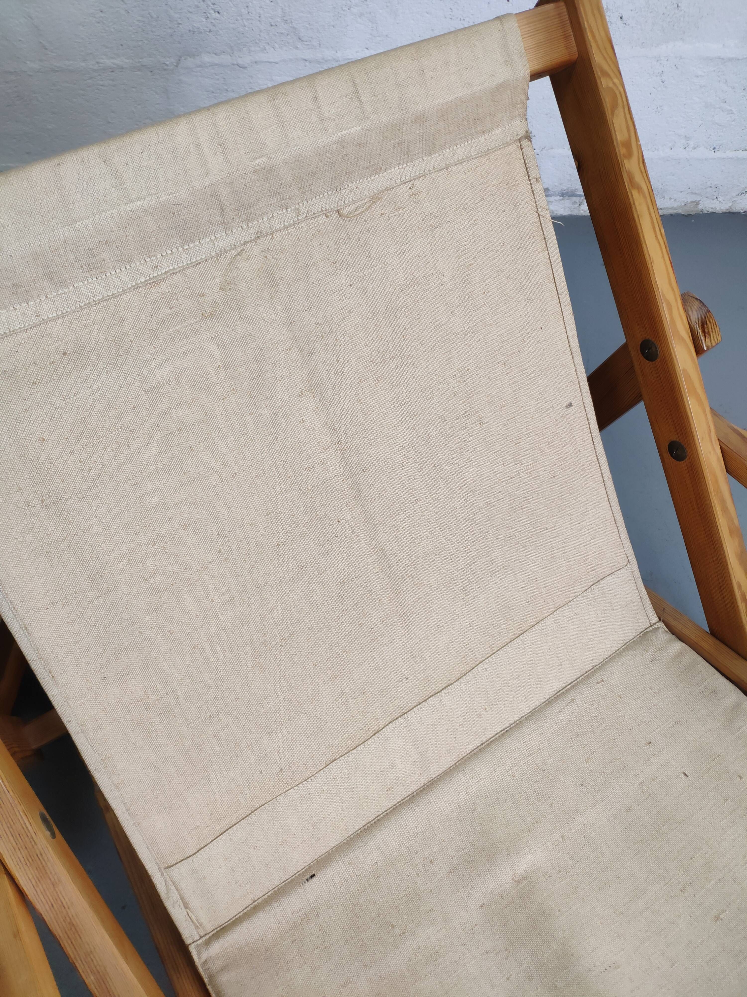 Pair of armchairs sun loungers Kon-Tiki Ikea 1970 Gillis Lundgren