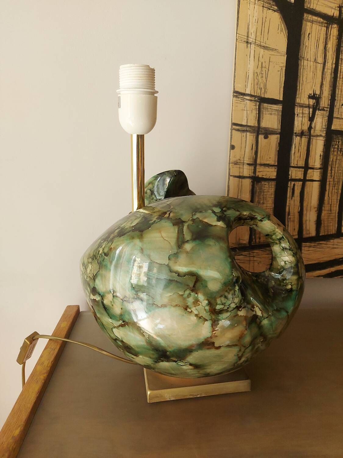 80's Neptune ceramic lamp