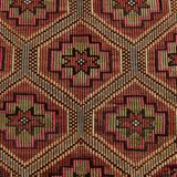 6x10 Geometric Pattern Vintage Kilim Rug, 188x309 Cm
