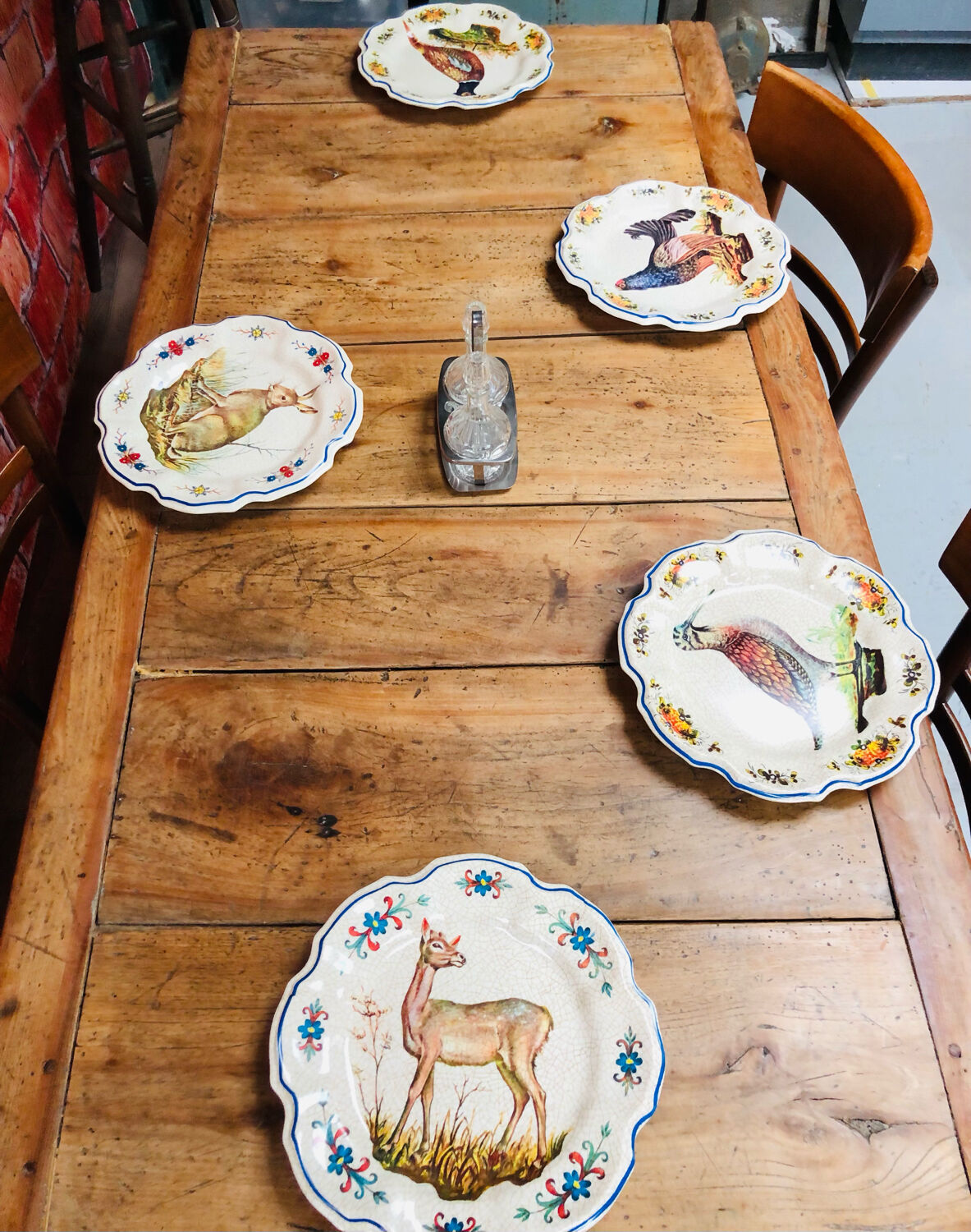 Old oak farmhouse table