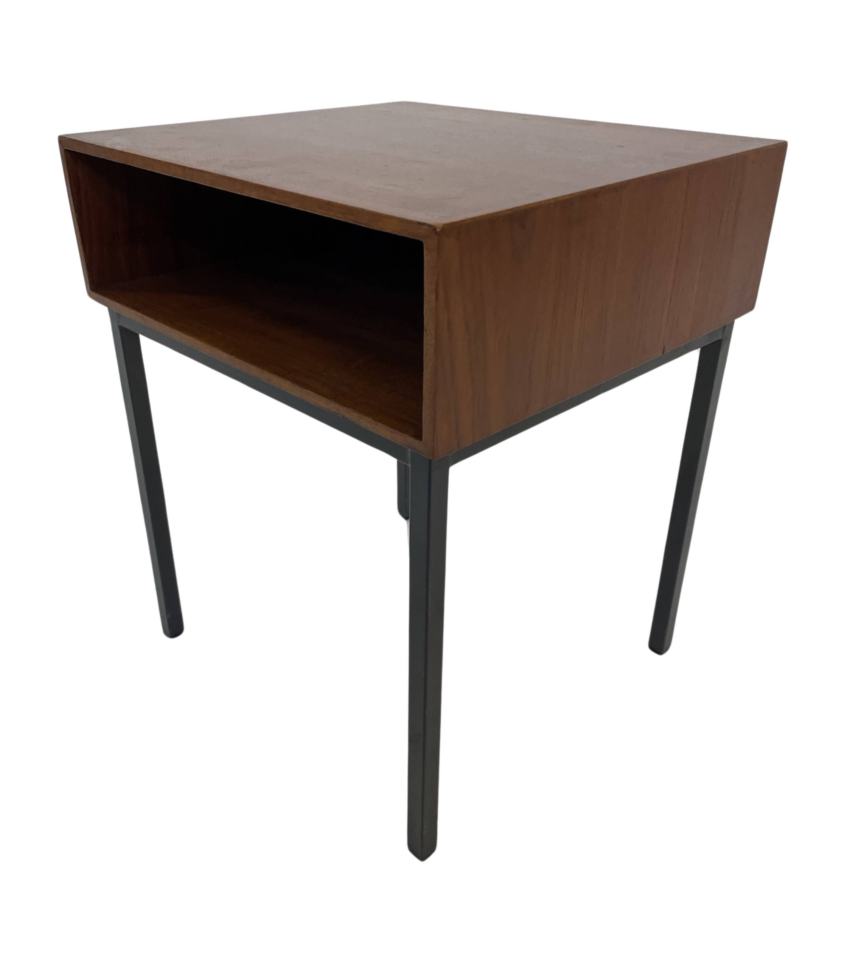 Vintage Pastoe bedside table side table 1960s teak veneer