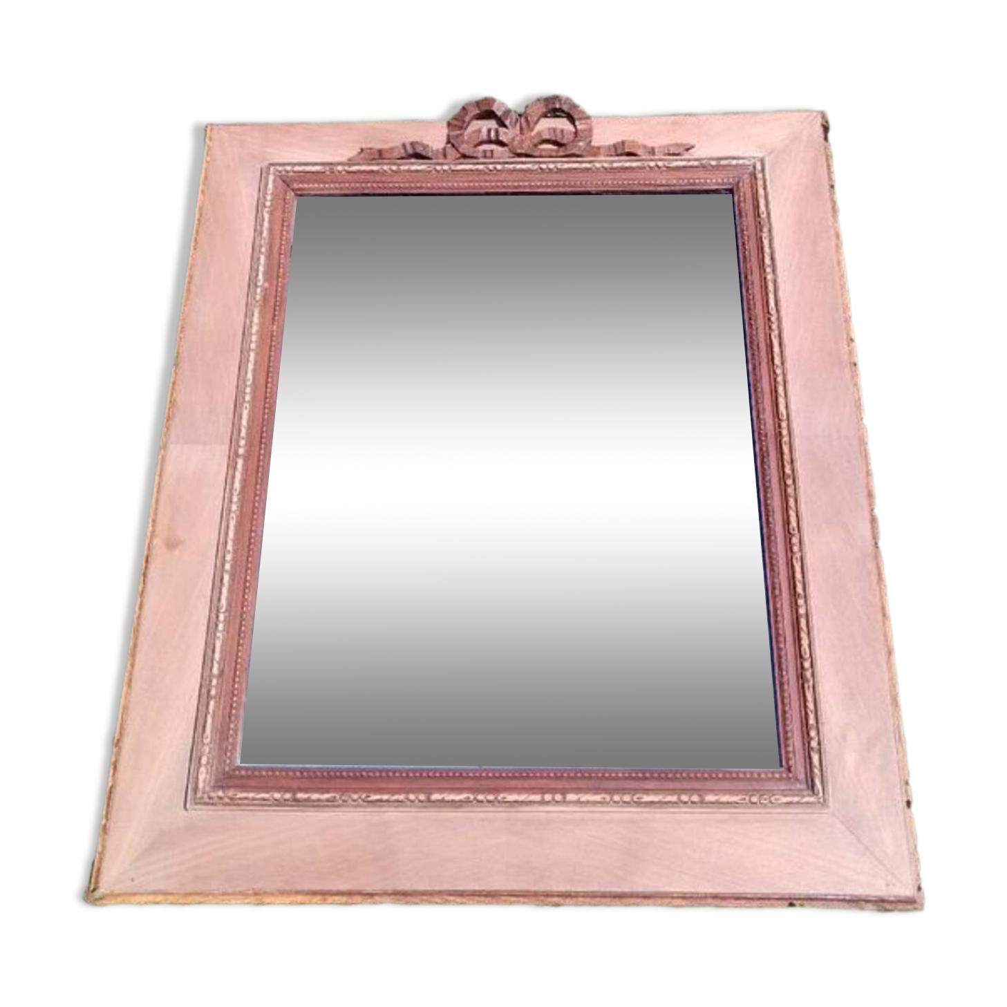 Antique wooden mirror