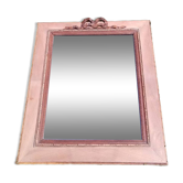 Antique wooden mirror