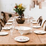 Flower bowl Lunéville France "Dipladenia"