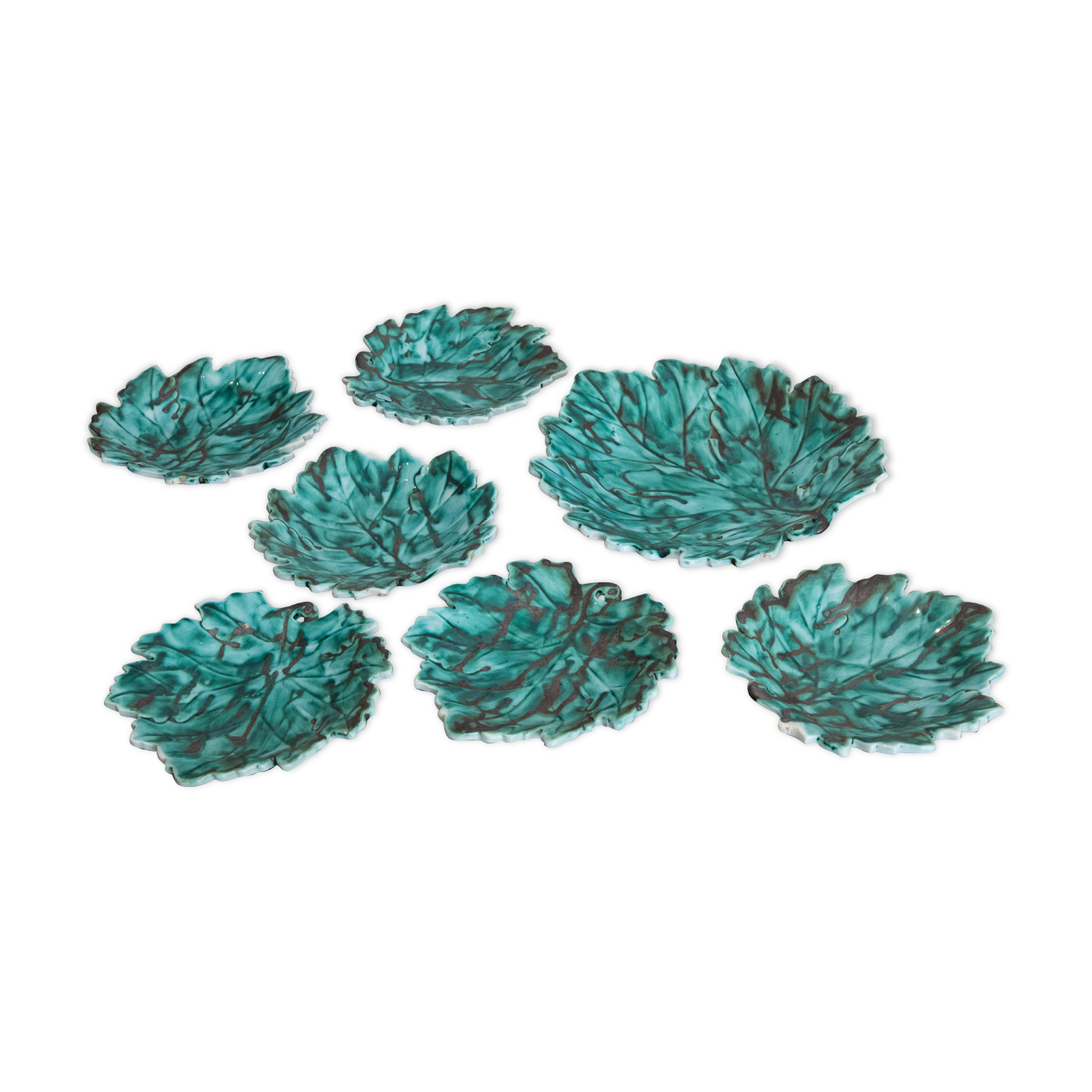 Set plates and dish Ceramic sheet Italy 70