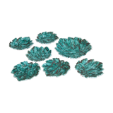 Set plates and dish Ceramic sheet Italy 70