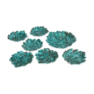 Set plates and dish Ceramic sheet Italy 70