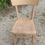 Luterma style air-gummed solid wood bistro chair