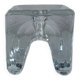 Juhava "ice cube" glass candlestick, vintage