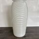 Vintage large pressed white glass vase