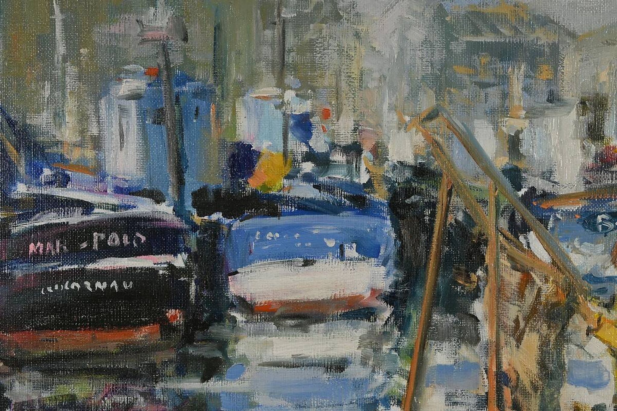 Huile sur Toile « Concarneau », signée S. Blaszczyk – 1991