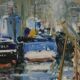 Oil on canvas “Concarneau”, signed S. Blaszczyk – 1991
