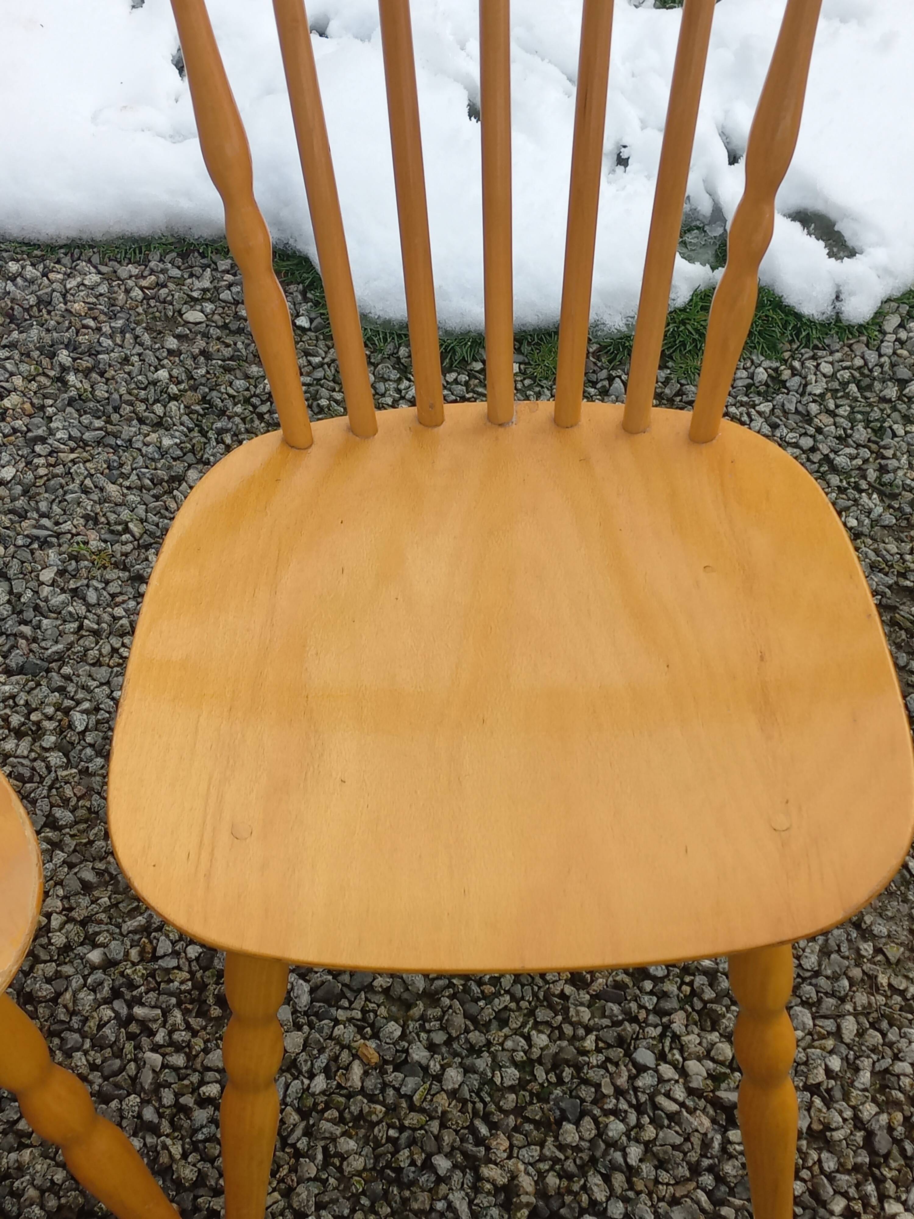 4 Baumann-branded bistro chairs