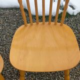Set of 4 bistro chairs stamped Baumann