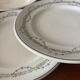 Set of 6 flat plates Longwy Loridan • French earthenware clay